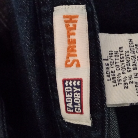 Denim Top with Silver Hook Buttons - Large / Stretch - Picture 9 of 9